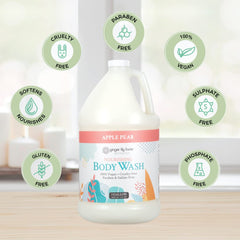 1 gallon refill packaging for Ginger Lily Farms Botanicals ideal for gyms and spas.