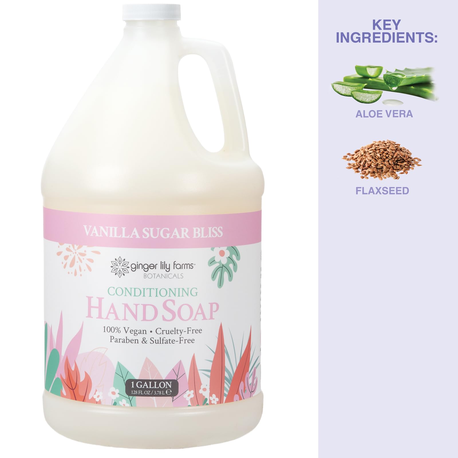 Cruelty-free symbol on Ginger Lily Farms Botanicals packaging