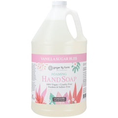 Ginger Lily Farms Botanicals Vanilla Sugar Bliss refill gallon for eco-friendly hand care.