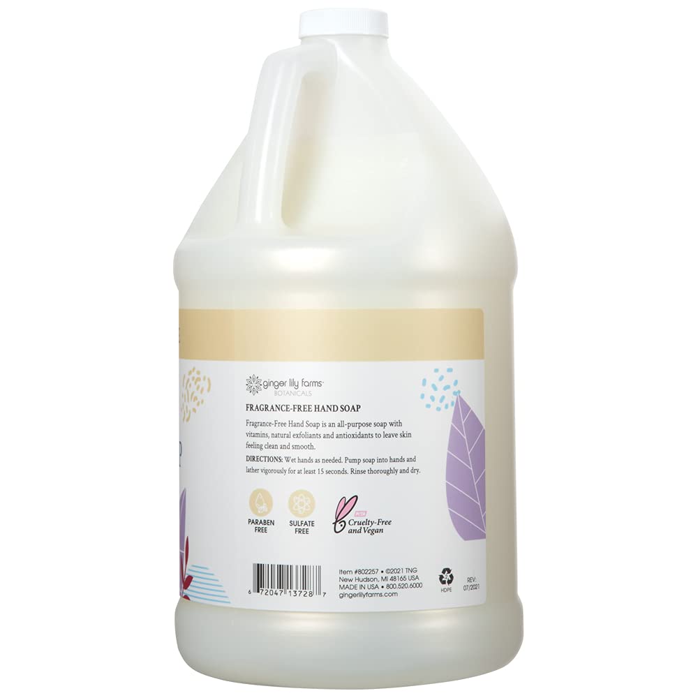 Ginger Lily Farms Botanicals hand soap vitamin-rich ingredients promote skin hydration