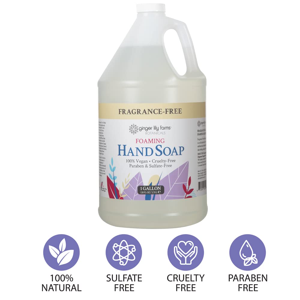 Ginger Lily Farms Botanicals hand-washing scene emphasizes everyday hygienic use.