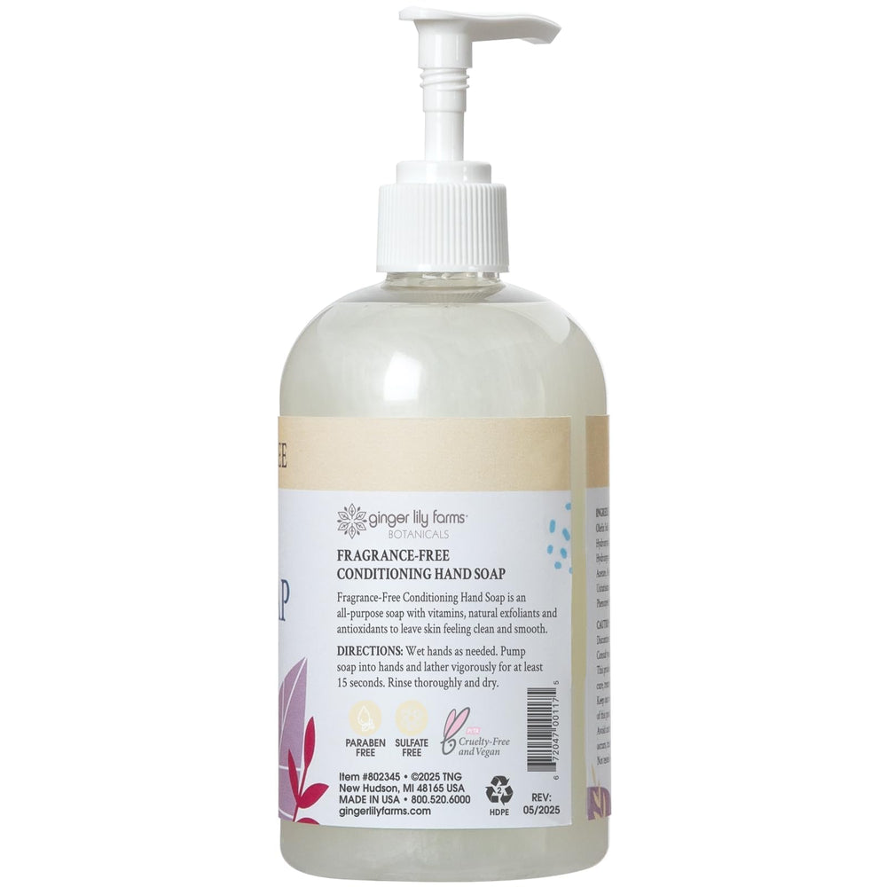 Ginger Lily Farms Botanicals ingredients closeup highlights vitamins and antioxidants for healthy skin.