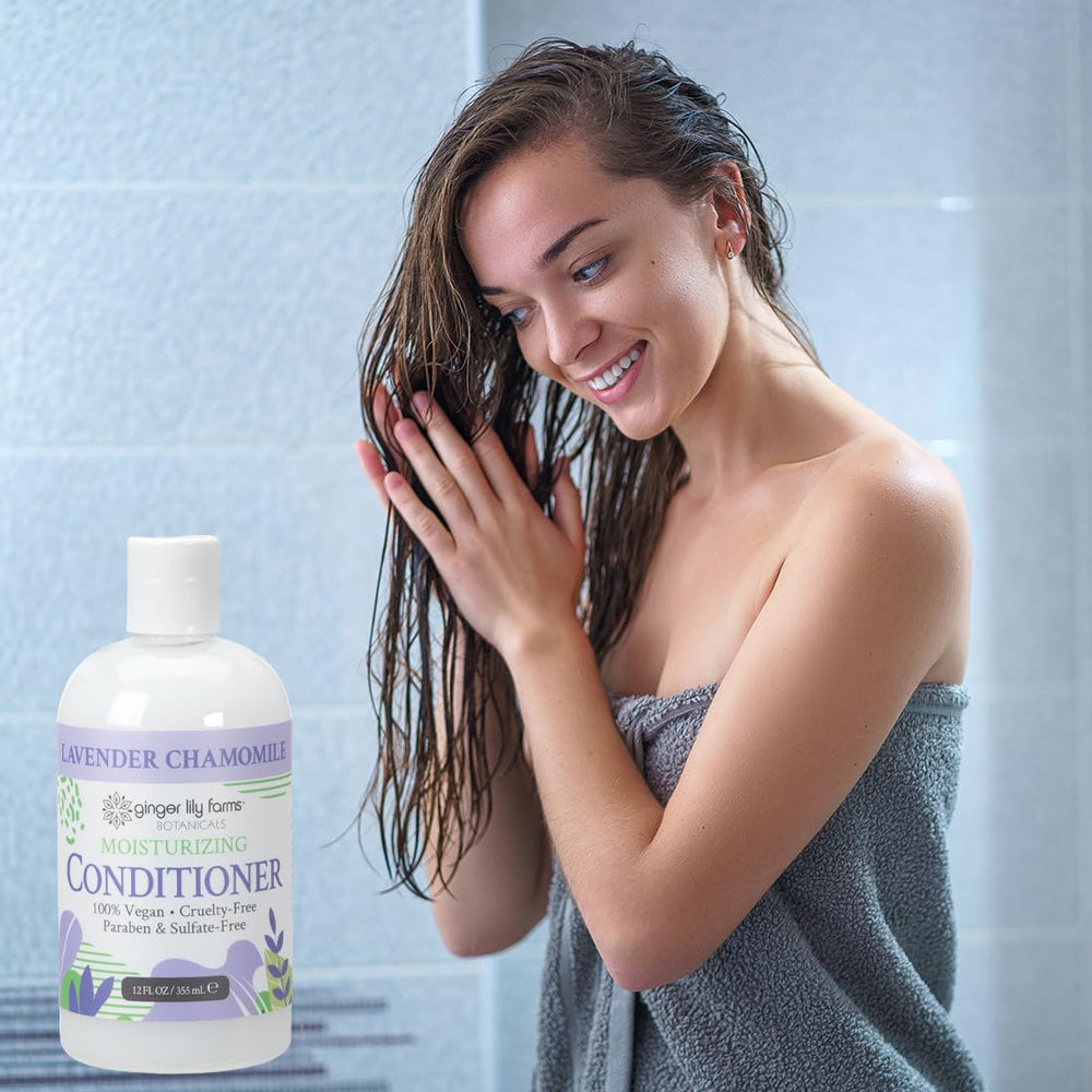 Ginger Lily Farms Botanicals lavender chamomile scent creates a relaxing shower moment