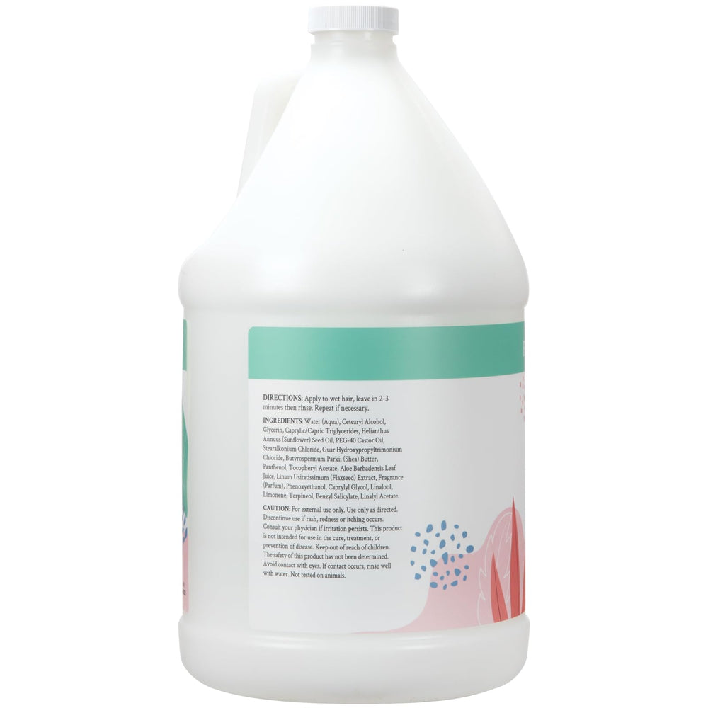 Ginger Lily Farms Botanicals Moisturizing Conditioner texture close-up shows creamy, smooth consistency.