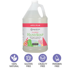 Creamy foaming lather shows moisturizing hand wash effect.