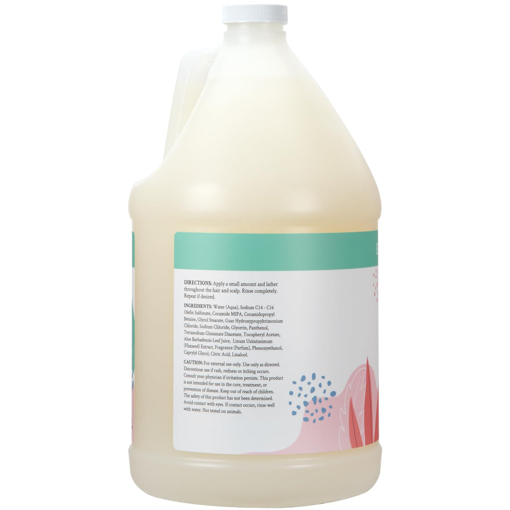 Ginger Lily Farms Botanicals Moisturizing Shampoo bottle lather shows hydration and gentle cleansing.