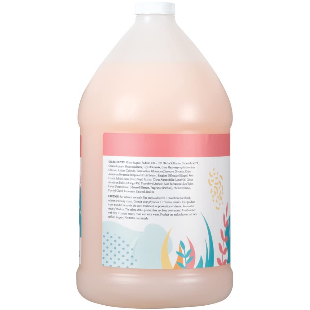 Ginger Lily Farms Botanicals bottle with bergamot lime orange oils aroma for hydrating cleanse.