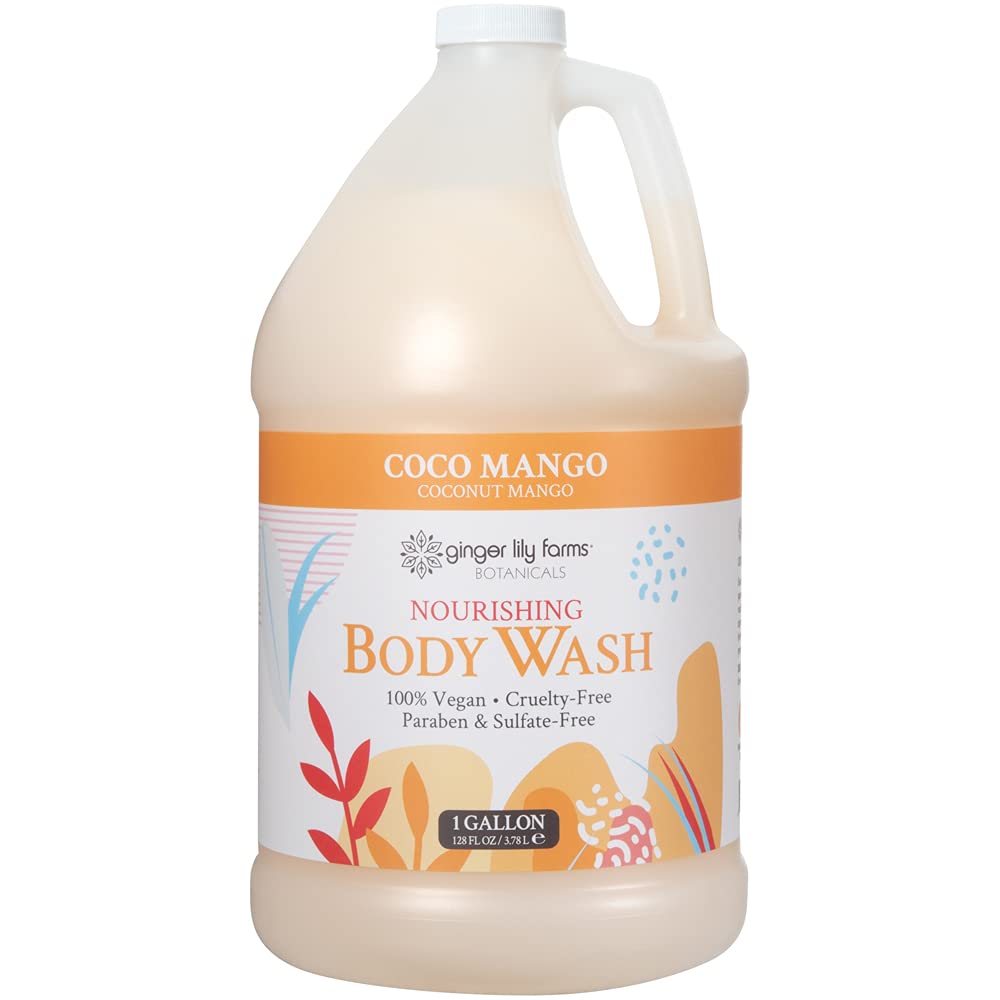 Creamy lather from Ginger Lily Farms Botanicals body wash for smooth skin.