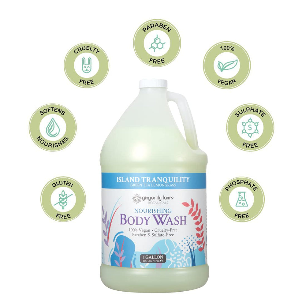 Ginger Lily Farms 1 gallon refill pack ready for eco friendly refills