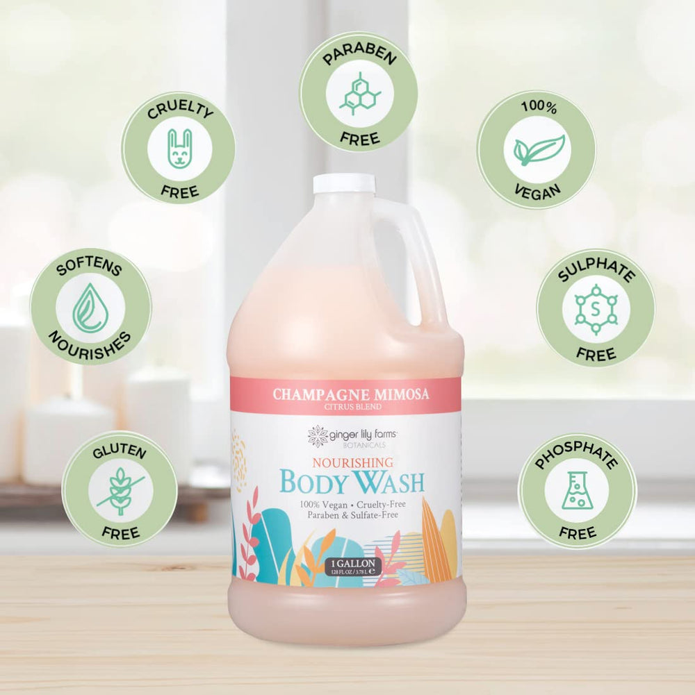 Gallon refill pack ready for gym, spa, or home showers.