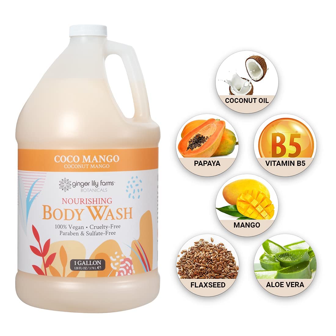 Gallon refill pack ideal for gym, spa, or home use.