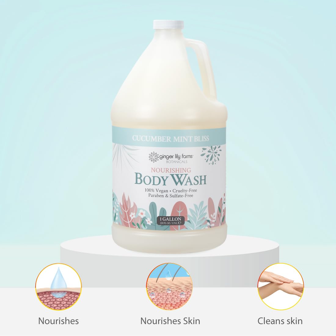 Gallon refill pouring into dispenser, ideal for locker rooms and spas
