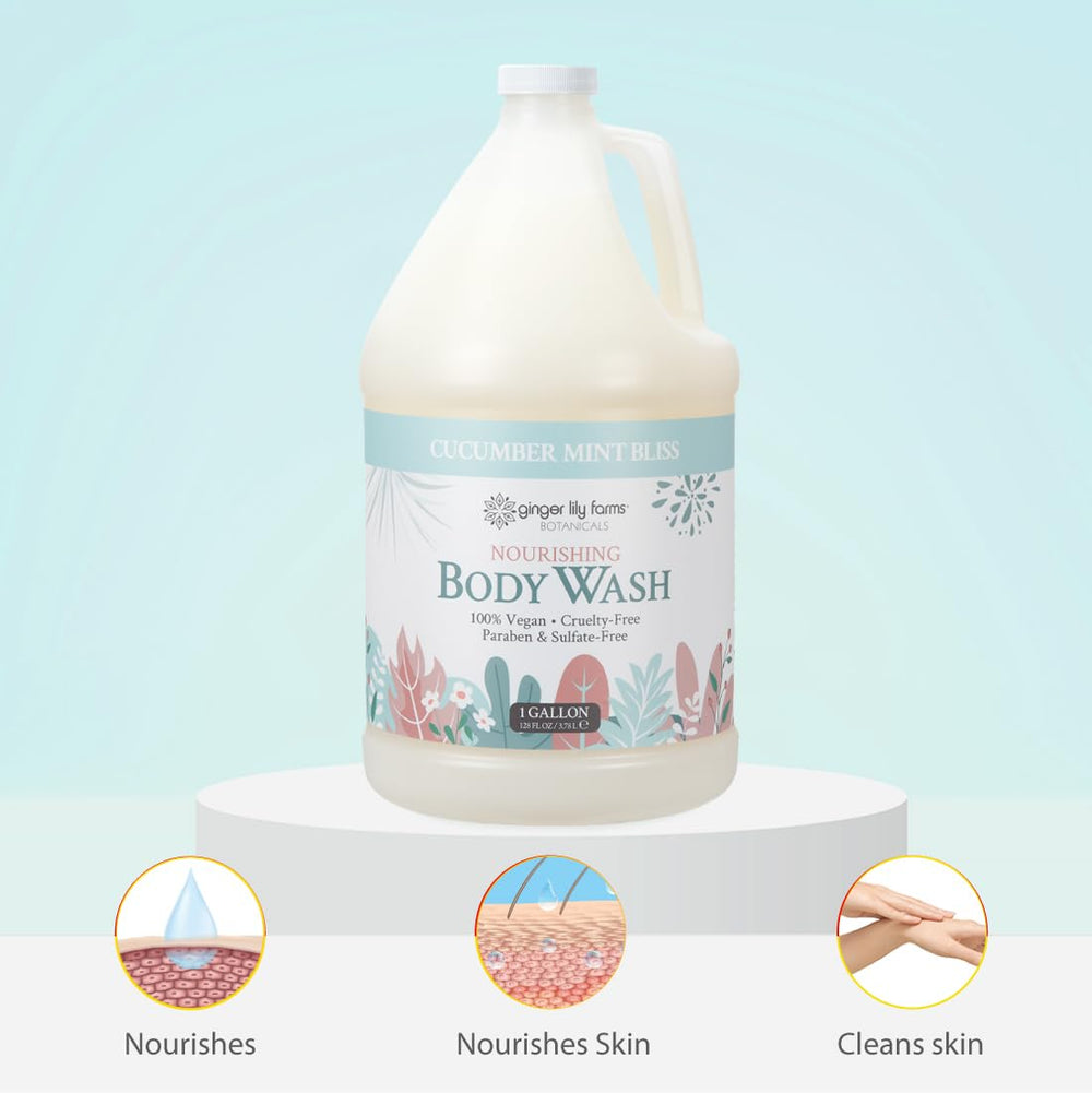 Gallon refill pouring into dispenser, ideal for locker rooms and spas