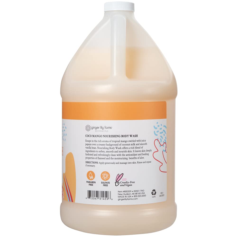 Coco Mango scent swirls in a creamy wash for uplifting showers.