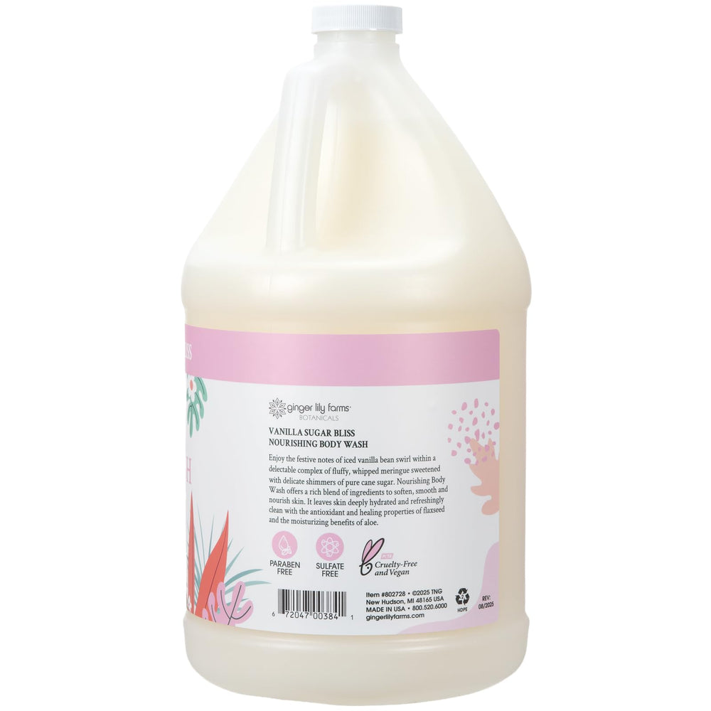 Ginger Lily Farms Botanicals Nourishing Body Wash lather close-up for hydration