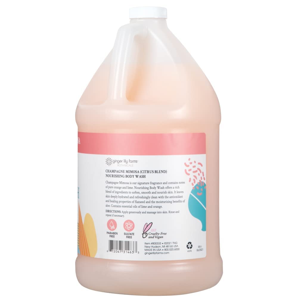 Ginger Lily Farms Botanicals vegan formula with vitamin B5 and aloe for skin.