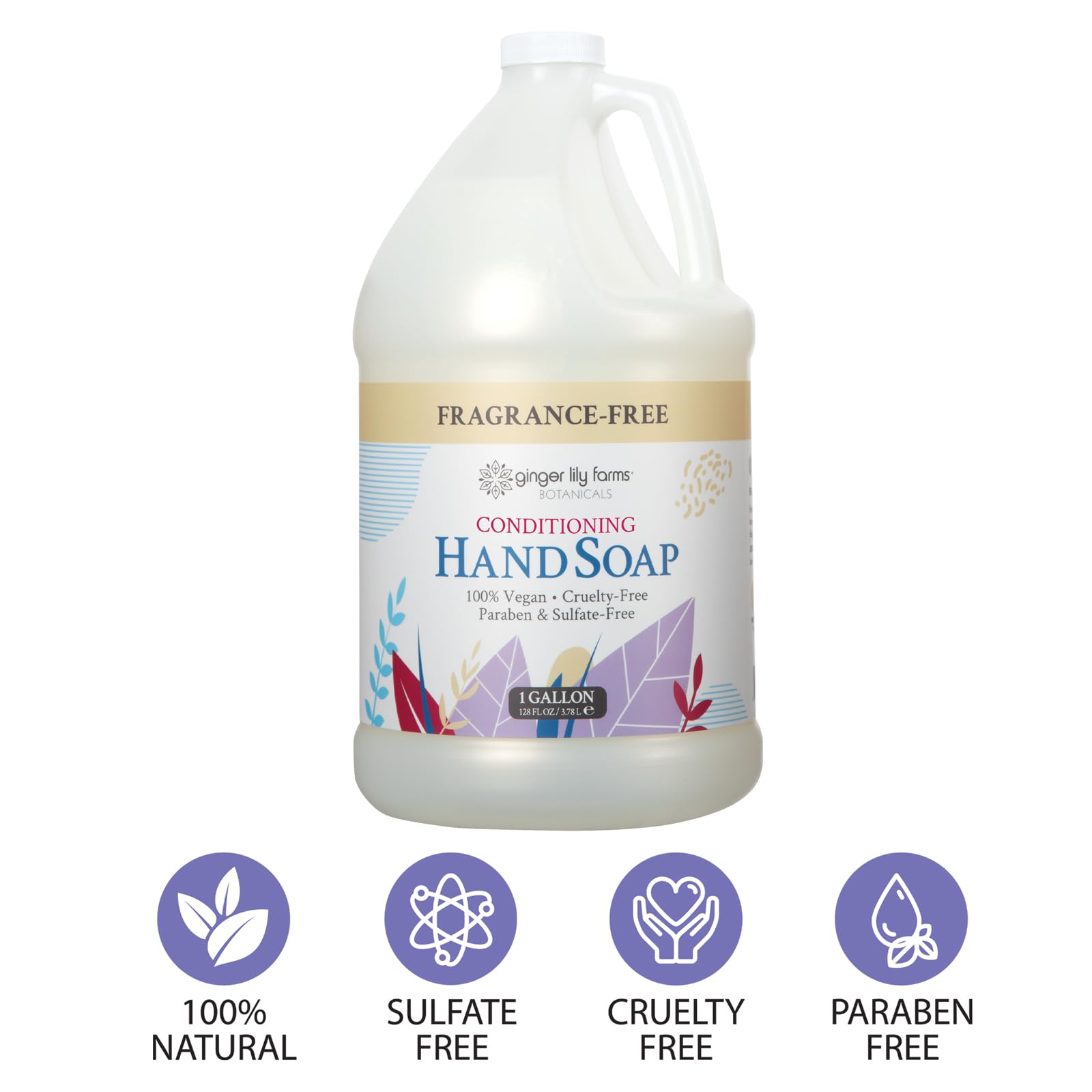 Ginger Lily Farms Botanicals recyclable refill bottle supports reduced plastic waste