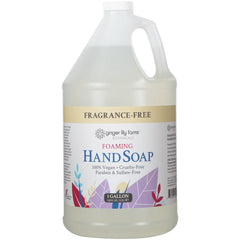 Ginger Lily Farms Botanicals refill bottle for hand soap reduces plastic waste.