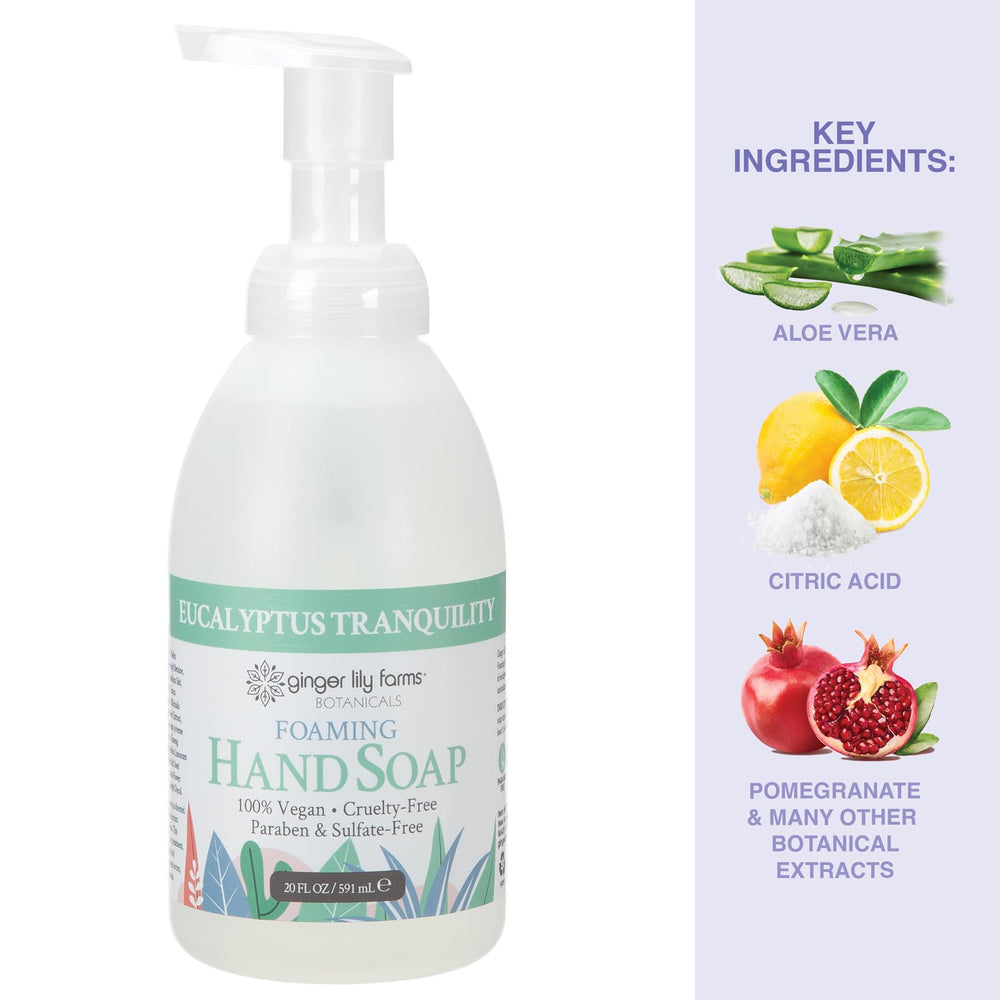 Ginger Lily Farms Botanicals 20oz refill packaging for easy home use
