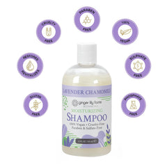 Ginger Lily Farms Botanicals after-use hair with smooth and shiny finish.