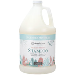 Ginger Lily Farms Botanicals shampoo bottle with cucumber mint for all hair types and hydration