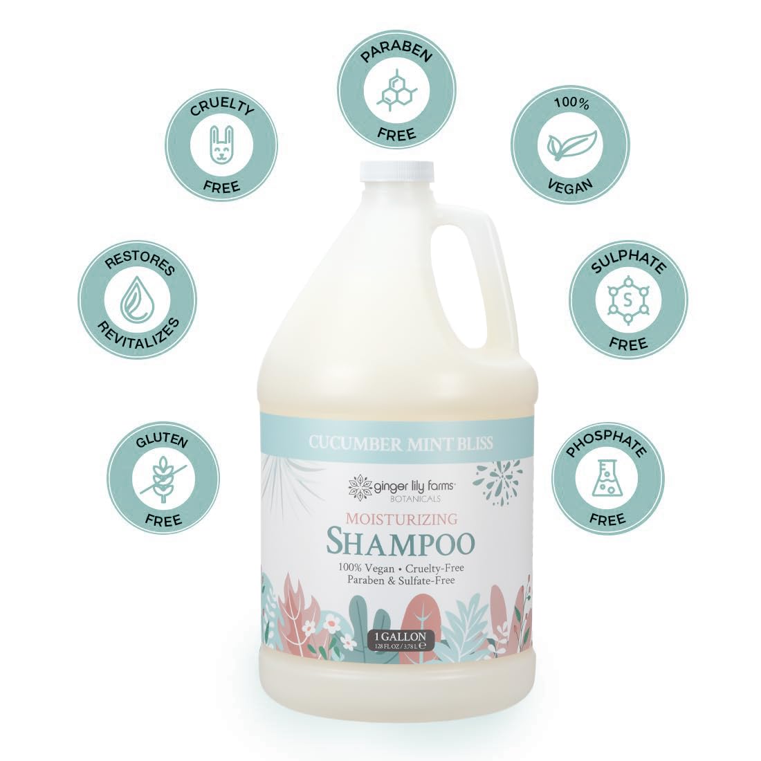 Gallon refill packaging shown for eco-friendly backbars and home refills
