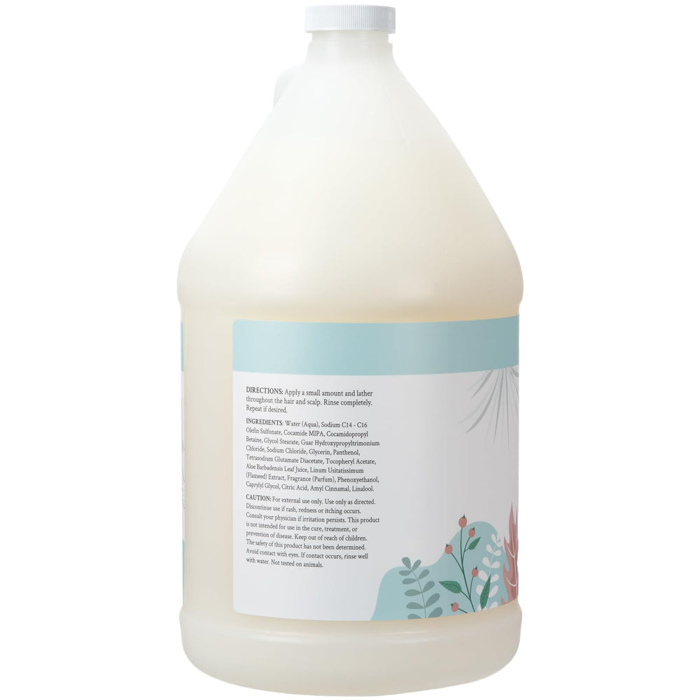 Label highlights aloe, flaxseed, and vitamin B5 for lasting moisture in formula