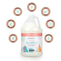 Ginger Lily Farms Botanicals Shampoo lather coating hair with deep hydration.