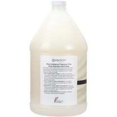 Label close-up showing fragrance-free formula and gentle care
