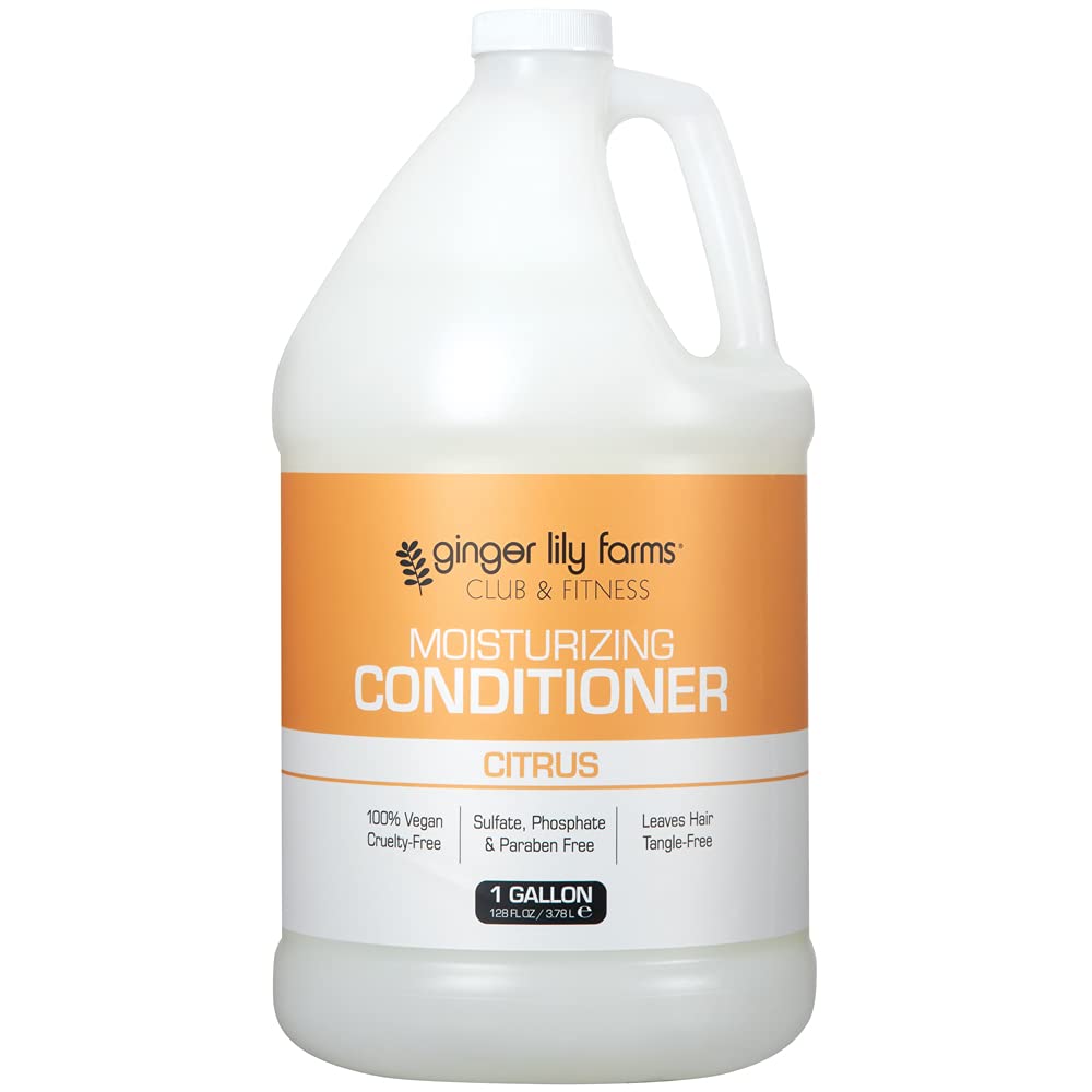 Ginger Lily Farms conditioner label close-up highlighting paraben- and sulfate-free ingredients