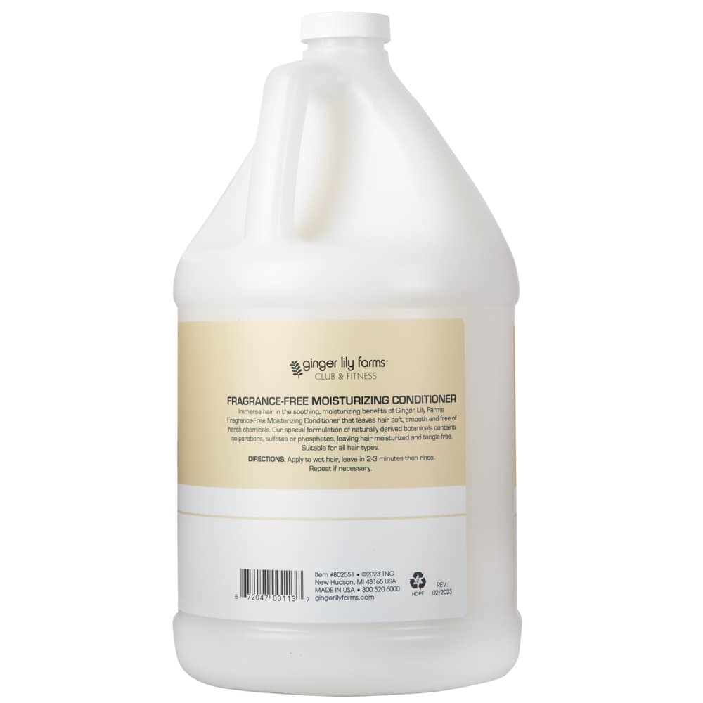 Ginger Lily Farms conditioner texture close-up for silky-soft hair