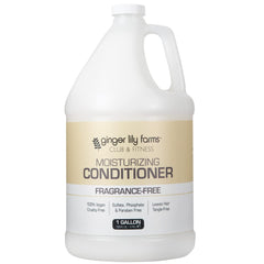 Ginger Lily Farms Club & Fitness fragrance-free conditioner bottle showing weightless hydration