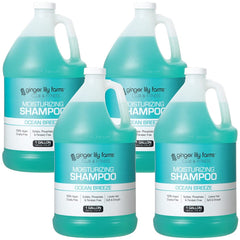 Ginger Lily Farms Club & Fitness shampoo bottle with ocean breeze scent for soft, hydrated hair