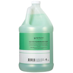 Ginger Lily Farms Club and Fitness Nourishing Body Wash lather close-up shows creamy texture.