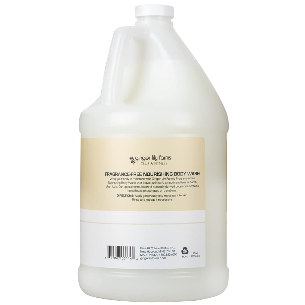 Ginger Lily Farms Club and Fitness body wash pump for easy daily use