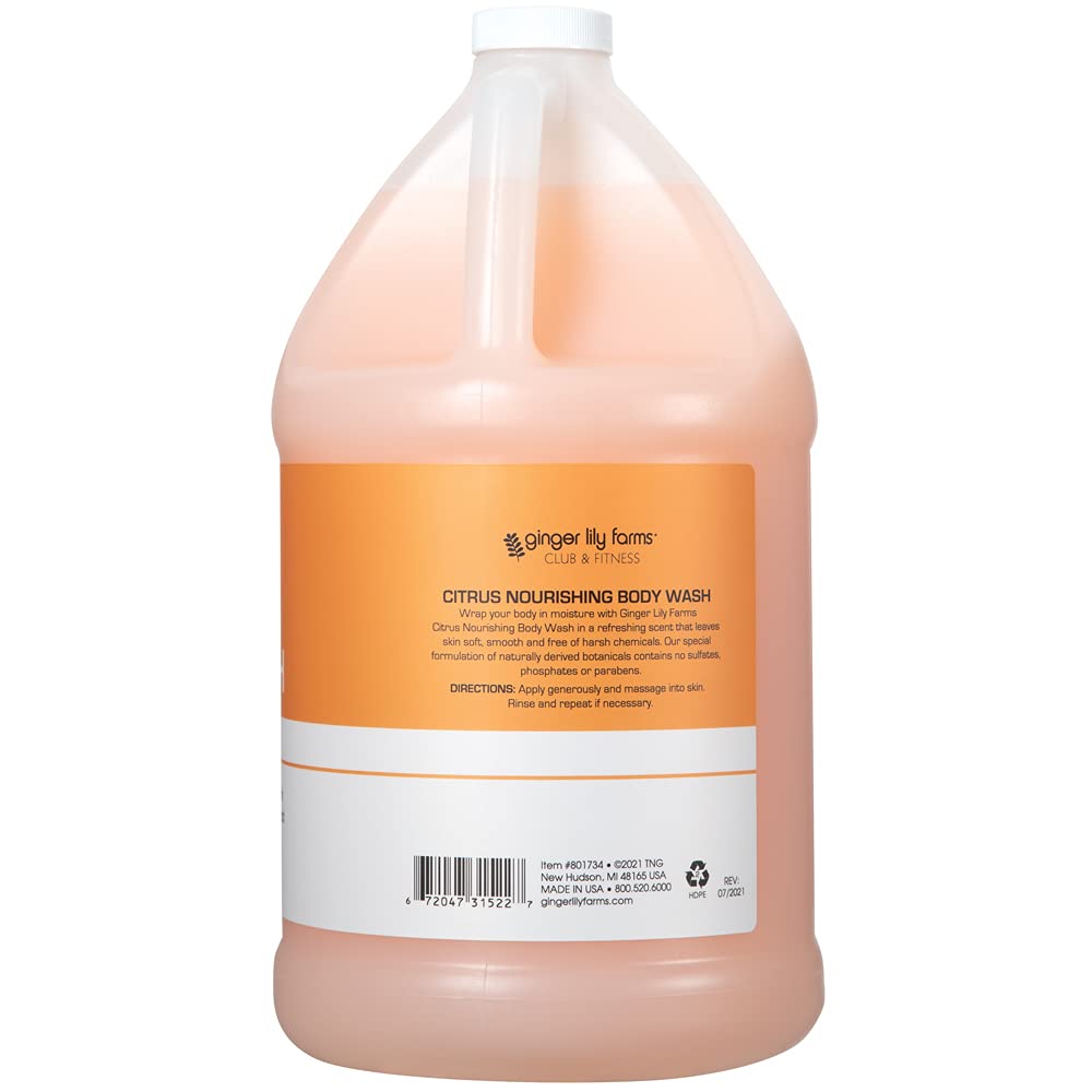 Ginger Lily Farms refill-1-gallon pack ideal for gyms and spas