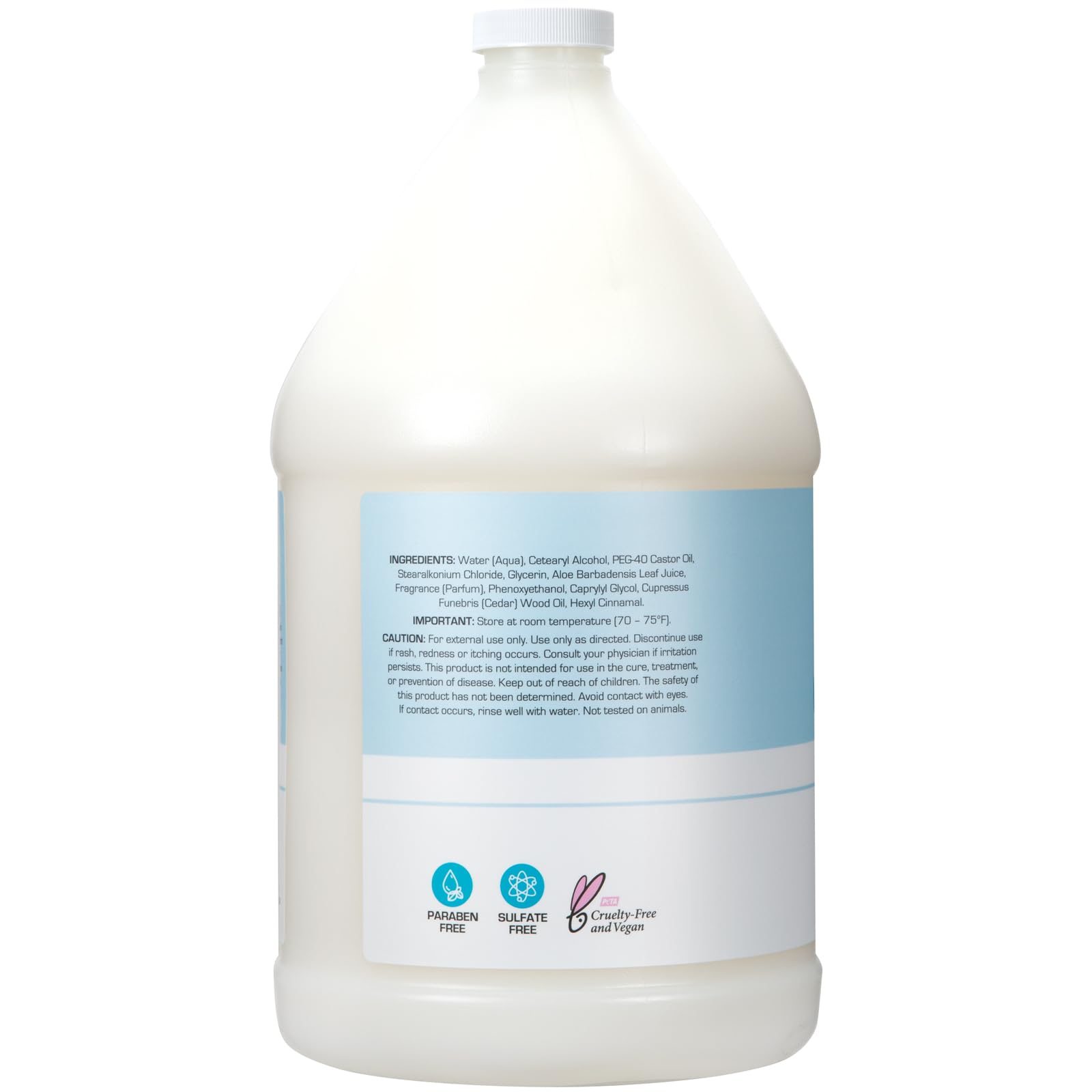 1-gallon refill jug ready for locker room dispensers from Ginger Lily Farms