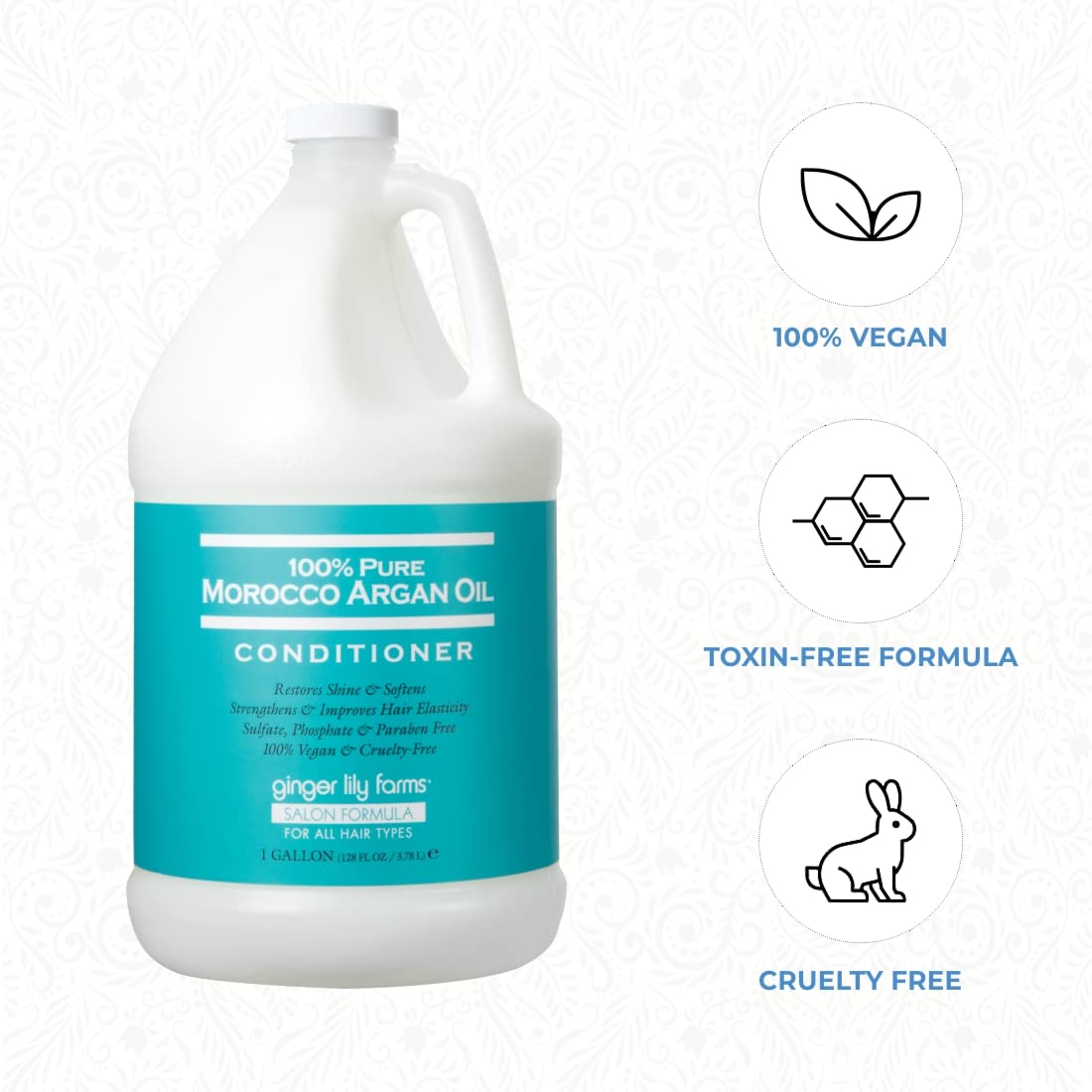 Ginger Lily Farms cruelty-free certification label signals vegan, animal-friendly care.