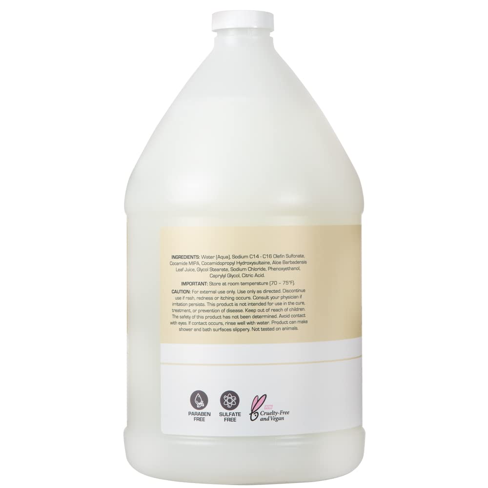 Ginger Lily Farms fragrance free body wash lather for gentle cleansing