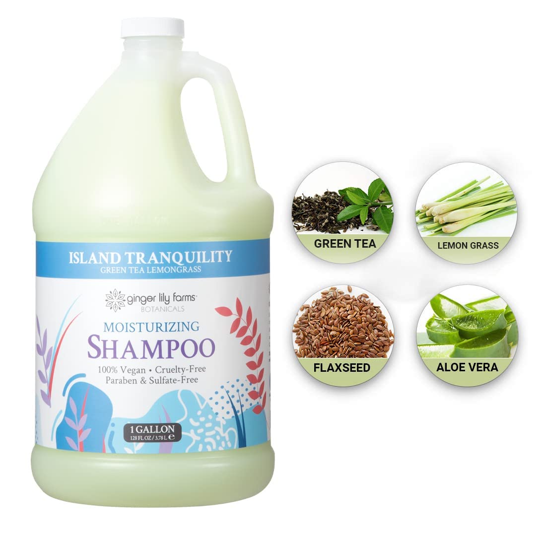 Ginger Lily Farms gallon refill pack reduces plastic waste.