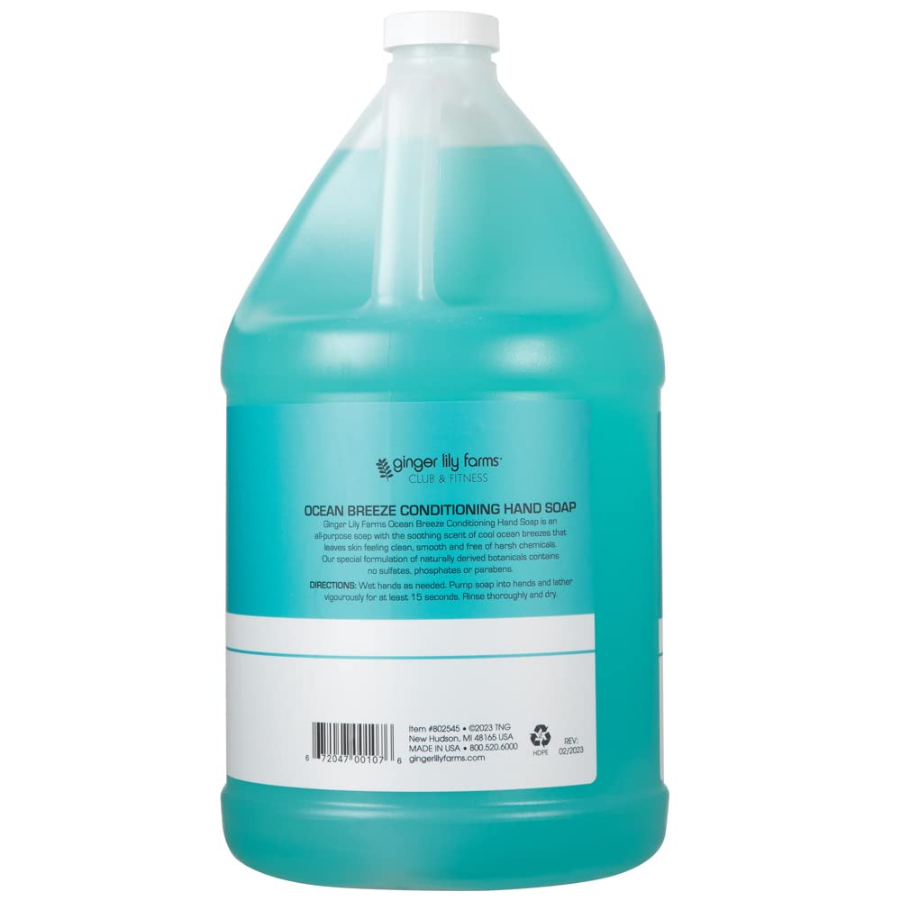 Ginger Lily Farms hand soap gallon refill ready for large dispensers in busy spaces