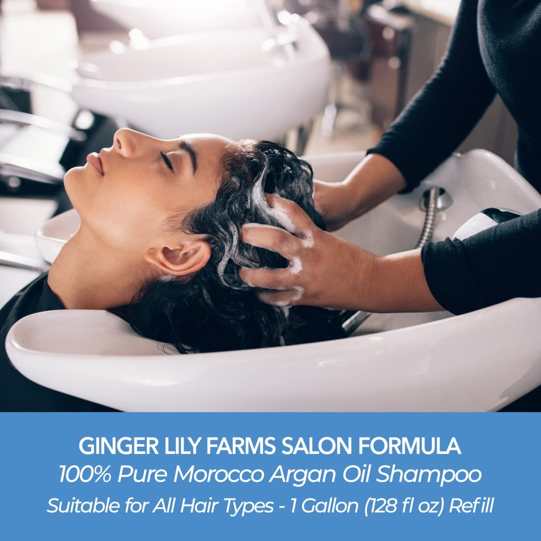 Ginger Lily Farms ingredients list features vitamins A, B5, C, E with flaxseed and aloe.