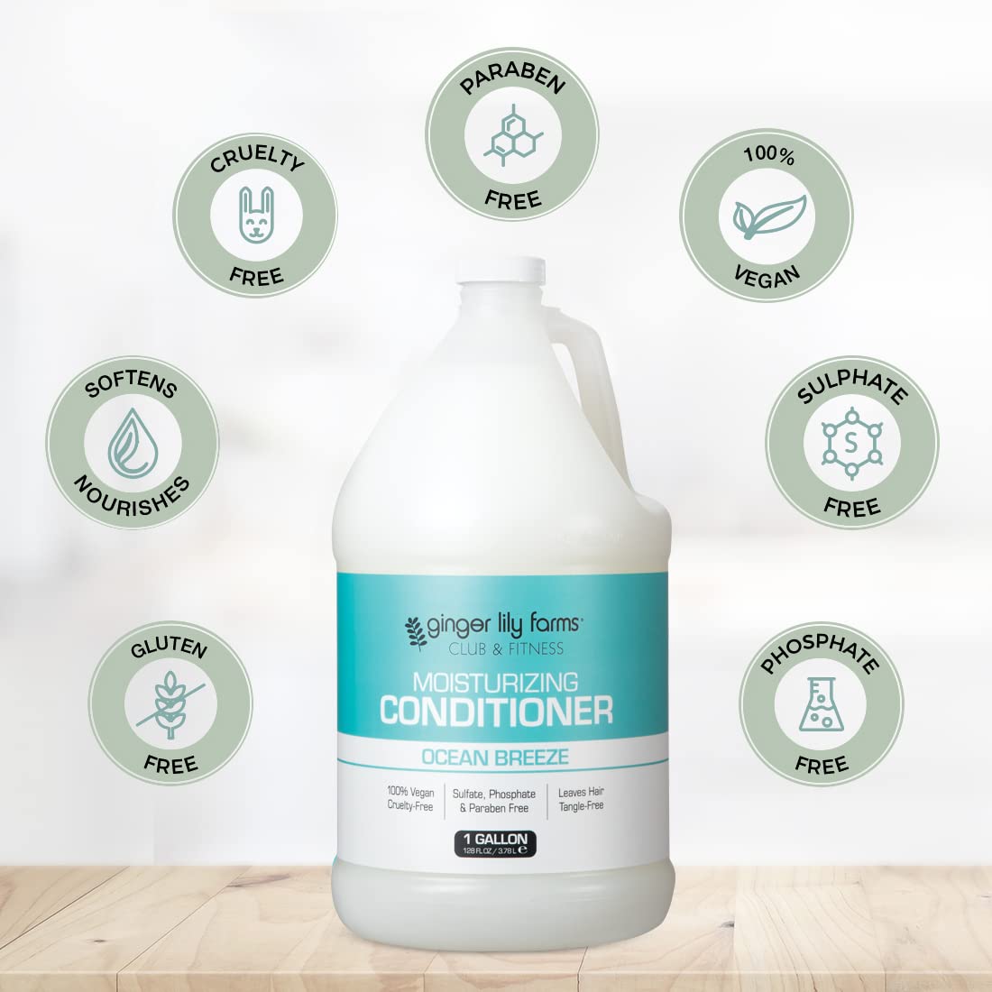 Ginger Lily Farms natural botanicals ingredients label emphasizes toxin-free formula.