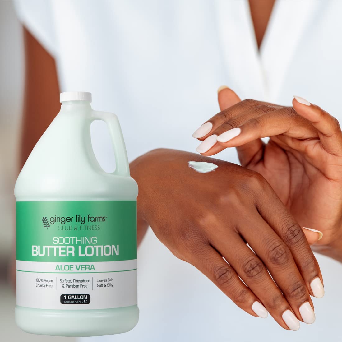 Ginger Lily Farms aloe scent soothes after workouts and daily routines.