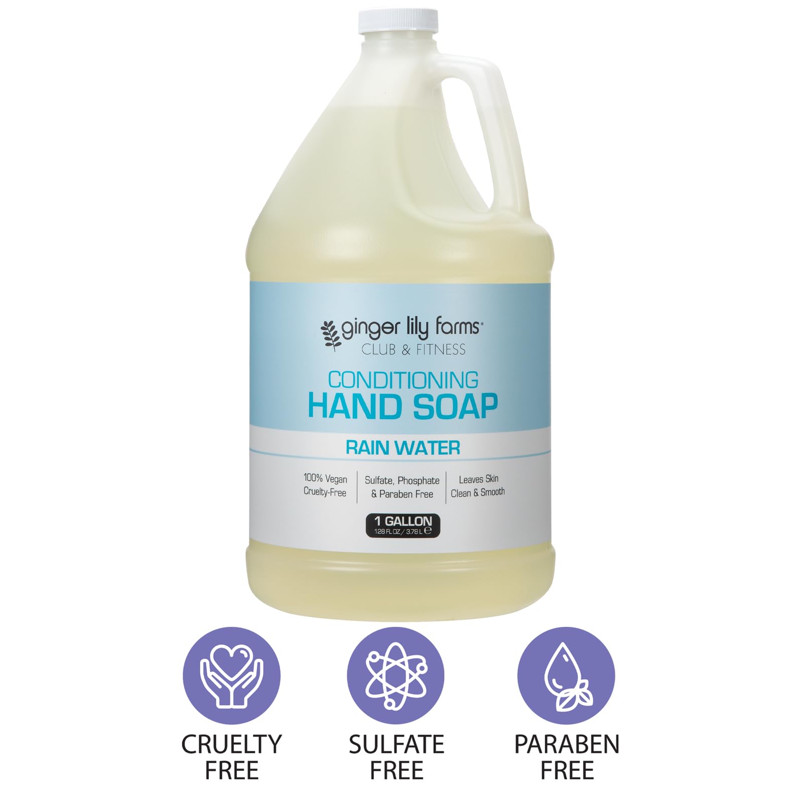 Ginger Lily Farms rain water scent offers spa-like aroma during hand washing.