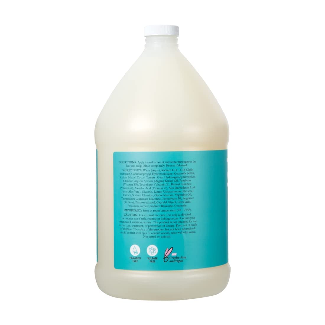 Ginger Lily Farms Argan Shampoo in palm, rich lather and gentle argan aroma