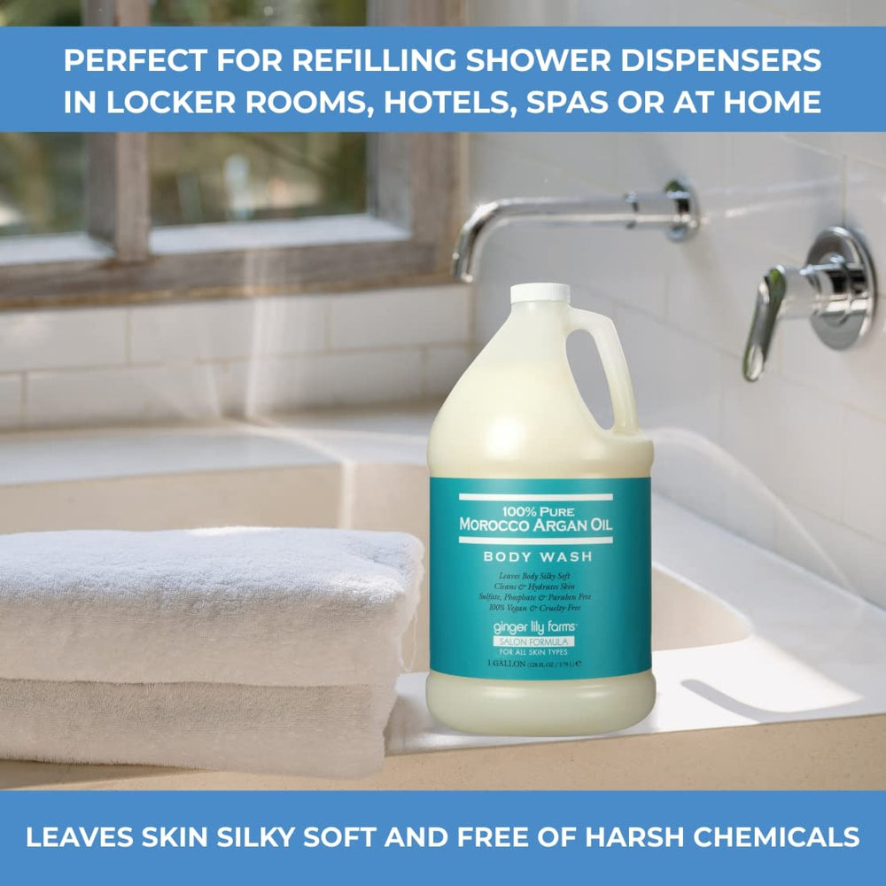 Ginger Lily Farms daily argan cleanse for homes, gyms, and spas