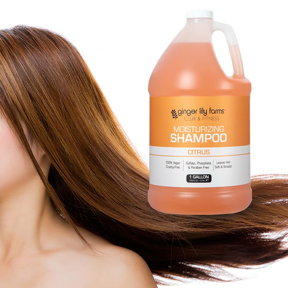 Ginger Lily Farms vegan-cruelty-free logo signals ethical hair care choice.
