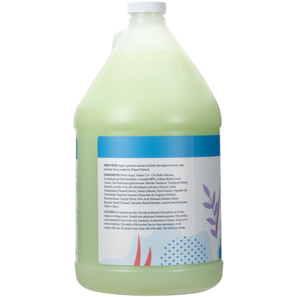 Ginger Lily Farms vitamin enriched formula illustration highlights skin and hair nourishment