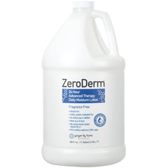 Ginger Lily Farms ZeroDerm 24hr lotion bottle for all-day hydration and fragrance-free care.